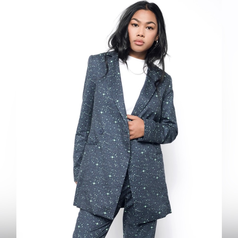 Wildfang Orbits Small Double Breasted Blazer NWT